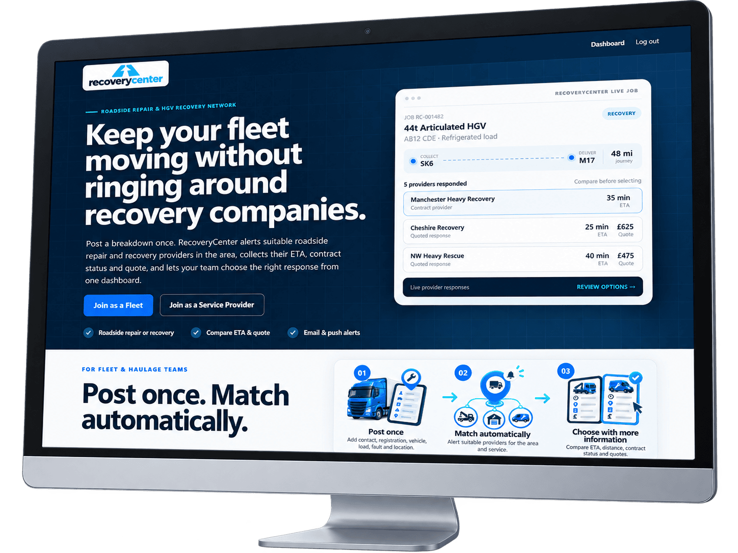 RecoveryCenter marketplace platform developed by DigitalBooth